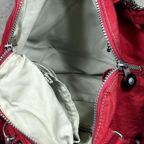 Vintage Y2K Kipling Crossbody Messenger Style Shoulder Hand Bag Keychain Red Pk - Picture 11 of 11